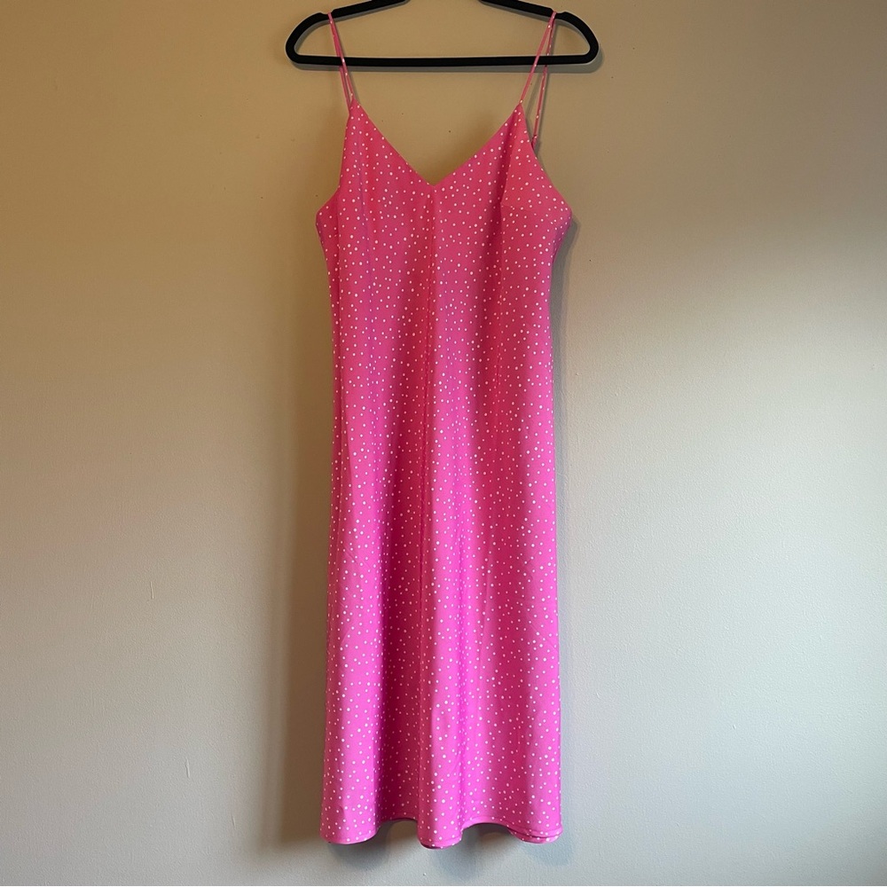Polka dot midi slip dress - READ DESCRIPTION